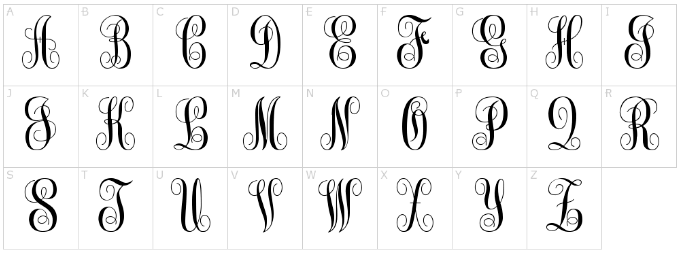 Monogram KK font