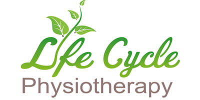 Logotipo de fisioterapia del ciclo de vida
