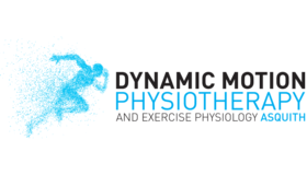 Logotipo de fisioterapia de movimiento dinámico