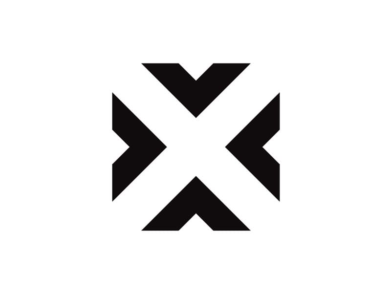 X logo design