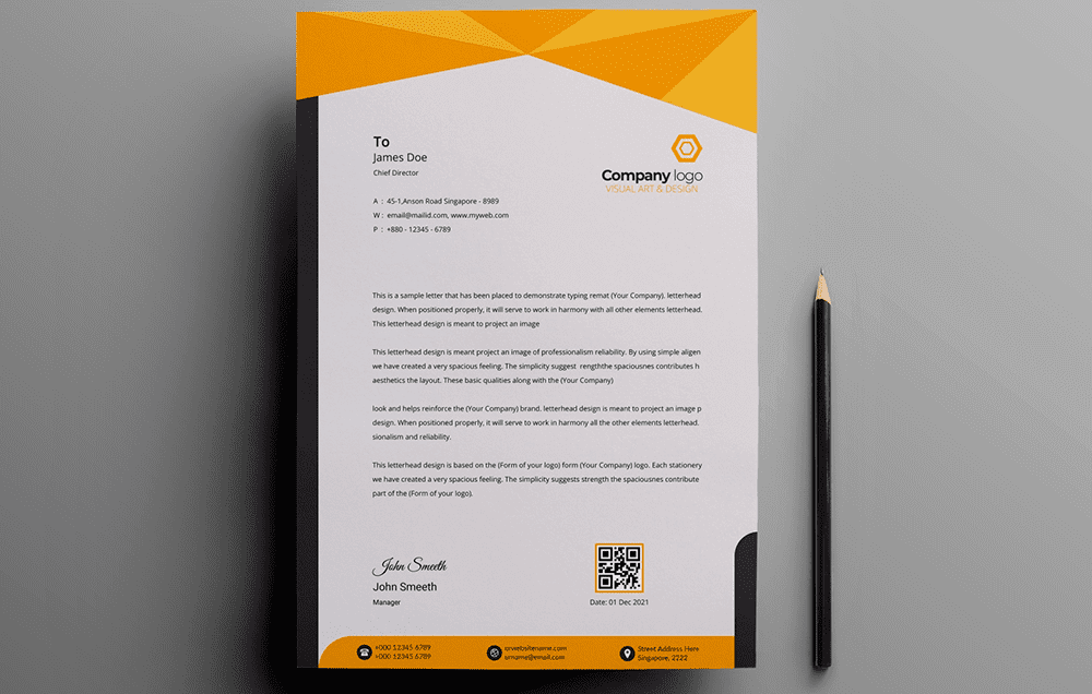 How To Create Corporate Letterhead Tips And Ideas Logaster
