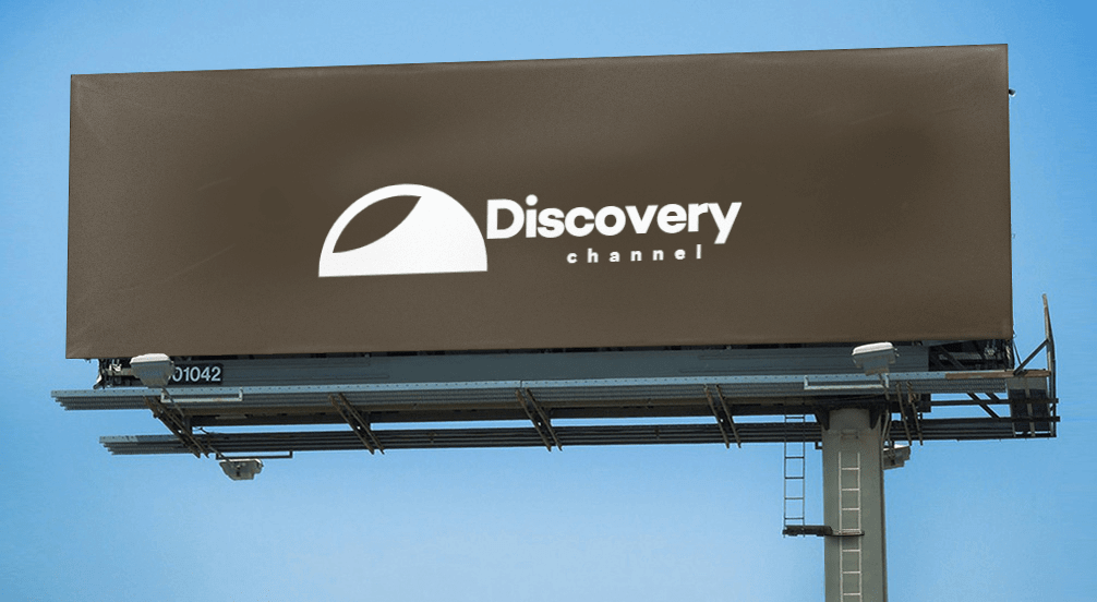 How would Discovery logo look like if it were made in Logaster? 