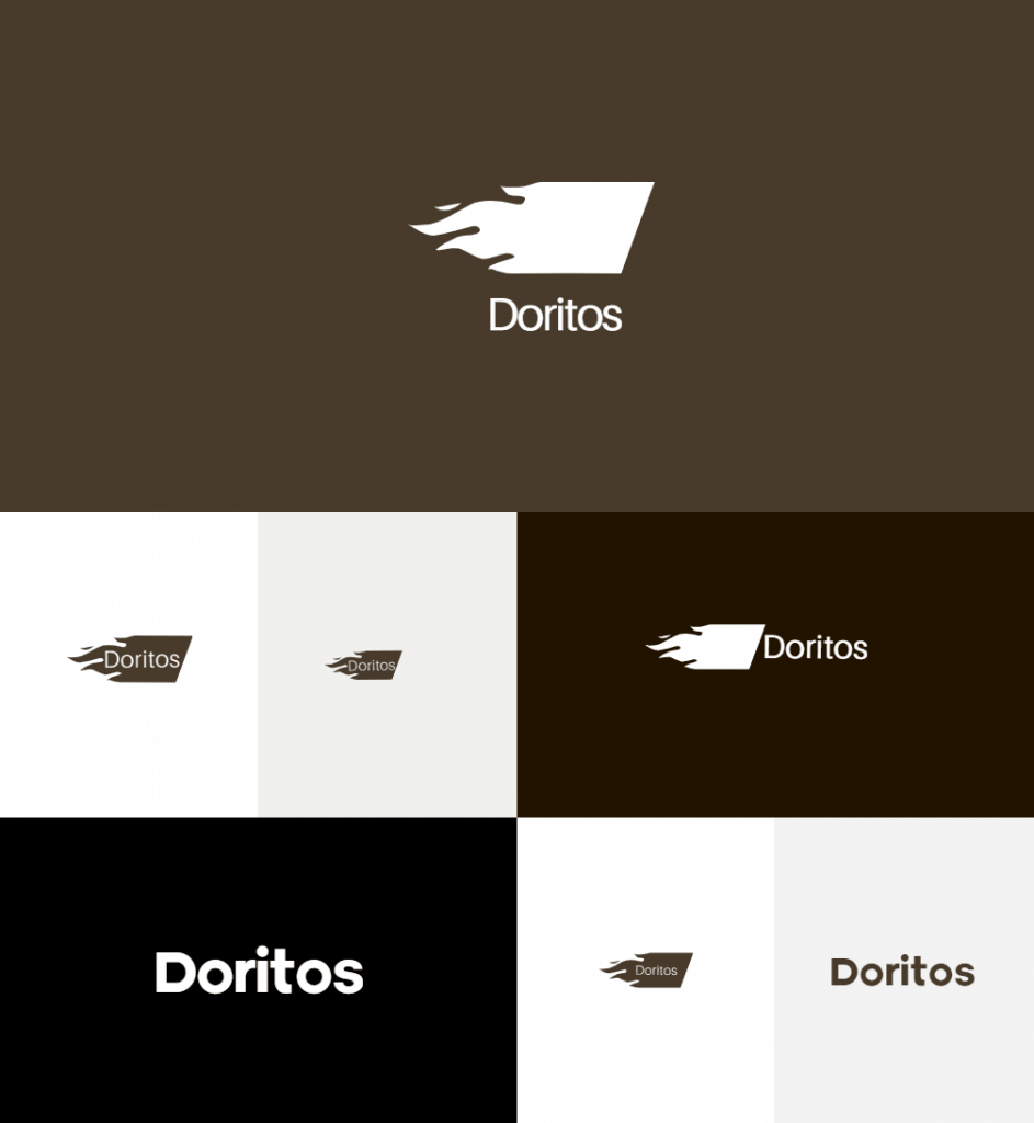How would Doritos logo look like if it were made in Logaster?