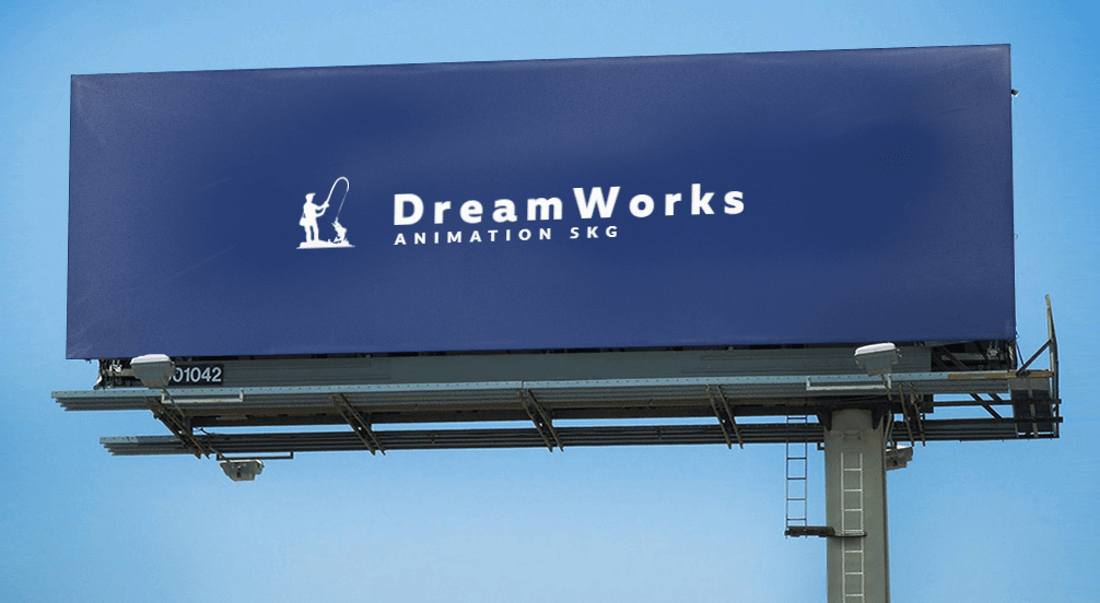 How would DreamWorks logo look like if it were made in Logaster?
