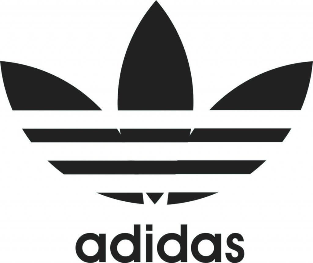 the trefoil logo of Adidas 