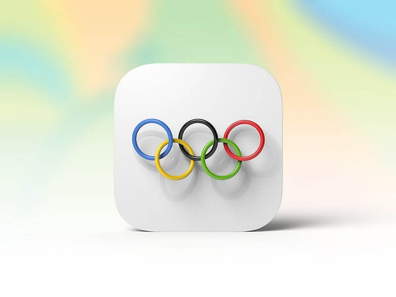 the Olympic rings logo