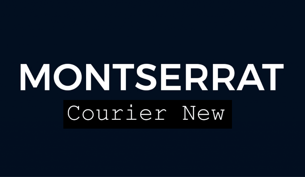 Montserrat & Courrier Nouveau