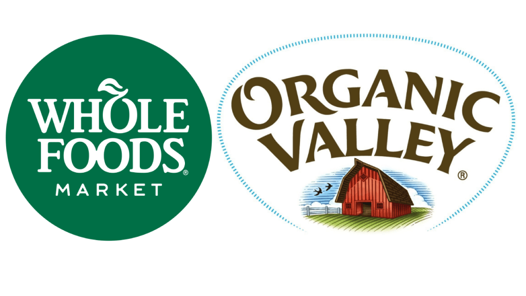 Whole Foods Market and Organic Valley logo