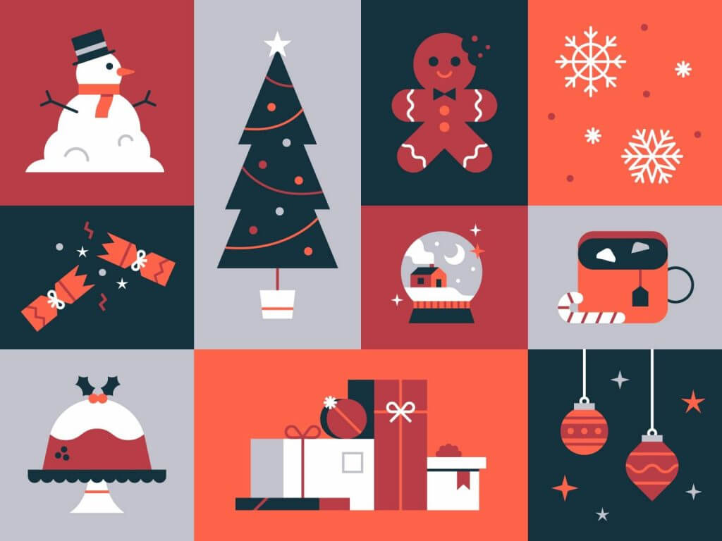 Illustrations for Christmas cards