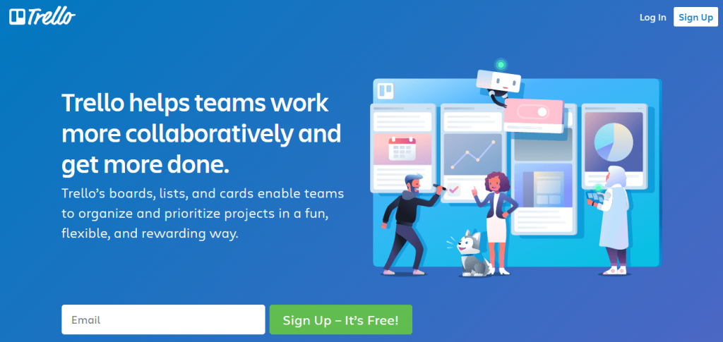 Trello helps teams work together and achieve more