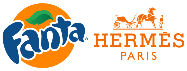 Fanta Hermes Orange Logo