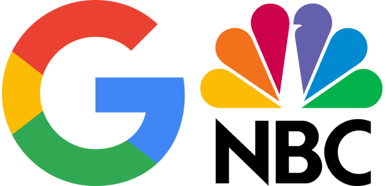 NBC Google multicolor logos
