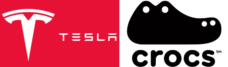 Tesla Crocs White Logos