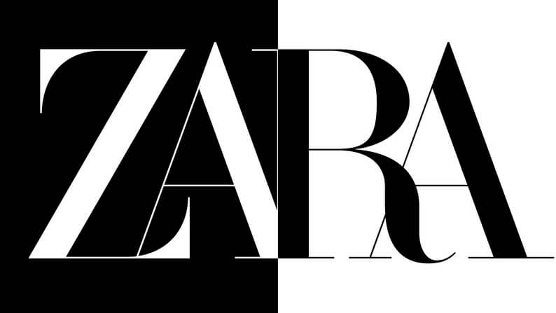 Zara Logo Font