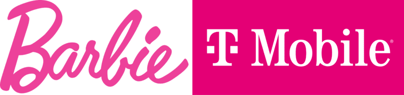 Barbie T-Mobile Pink Logos