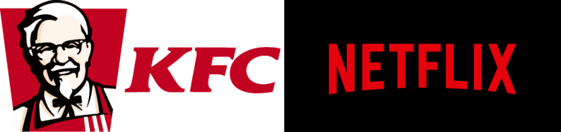 Netflix Kfc Red Logos