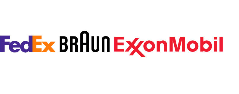 fedex braun exonmobil logo