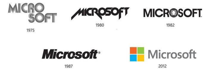 история логотипа Microsoft