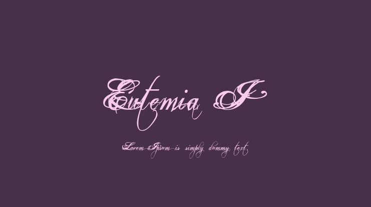 Eutemia I Italic шрифты
