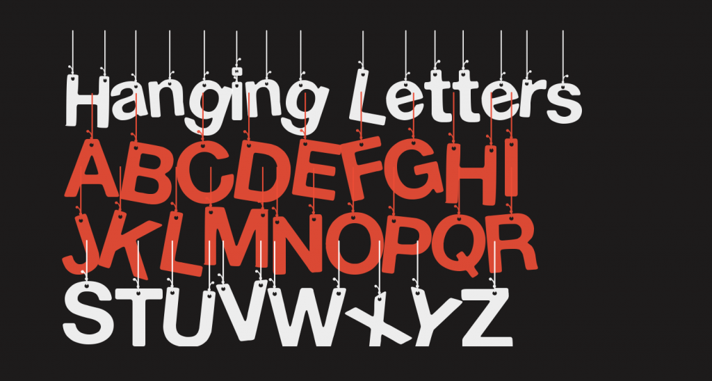 Hanging Letters шрифты.