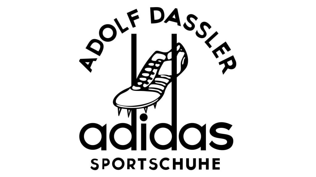 первый логотип Adidas 1949 года