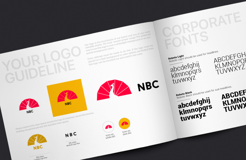 Как выглядел бы логотип NBC c Logaster