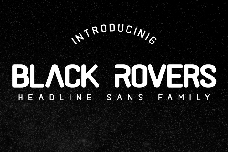 Black rovers Font  ﻿