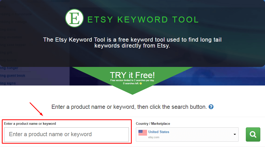Etsy Keyword Tool Dominator logo