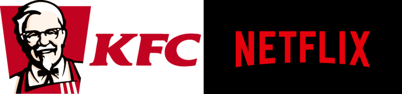 Netflix KFC Red Logos