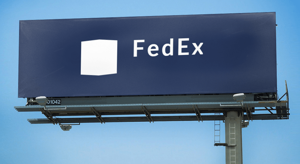 Wie würde das FedEx-Logo aussehen, wenn es in Logaster erstellt würde?