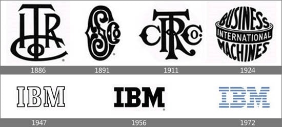 historia del logotipo de ibm