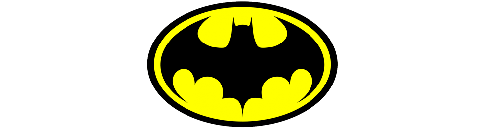 algodón Batman con el símbolo del murciélago Camiseta del Escudo Negra 