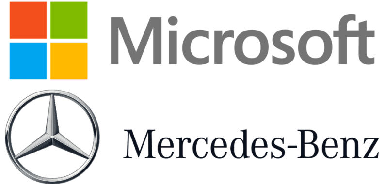Microsoft Mercedes Benz Grey Logos