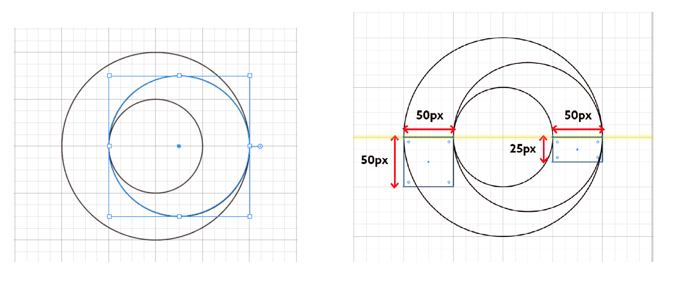 Illustrator 長方形を円形に配置する