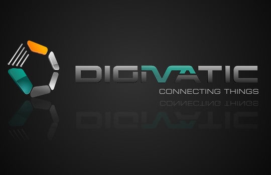 Digivatic 3D効果のロゴ