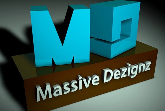 Massive Dezignz 3Dロゴ
