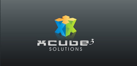 X Cube 3Dエフェクトロゴ