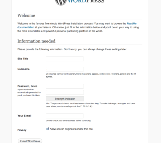 WordPress_website_manual_install