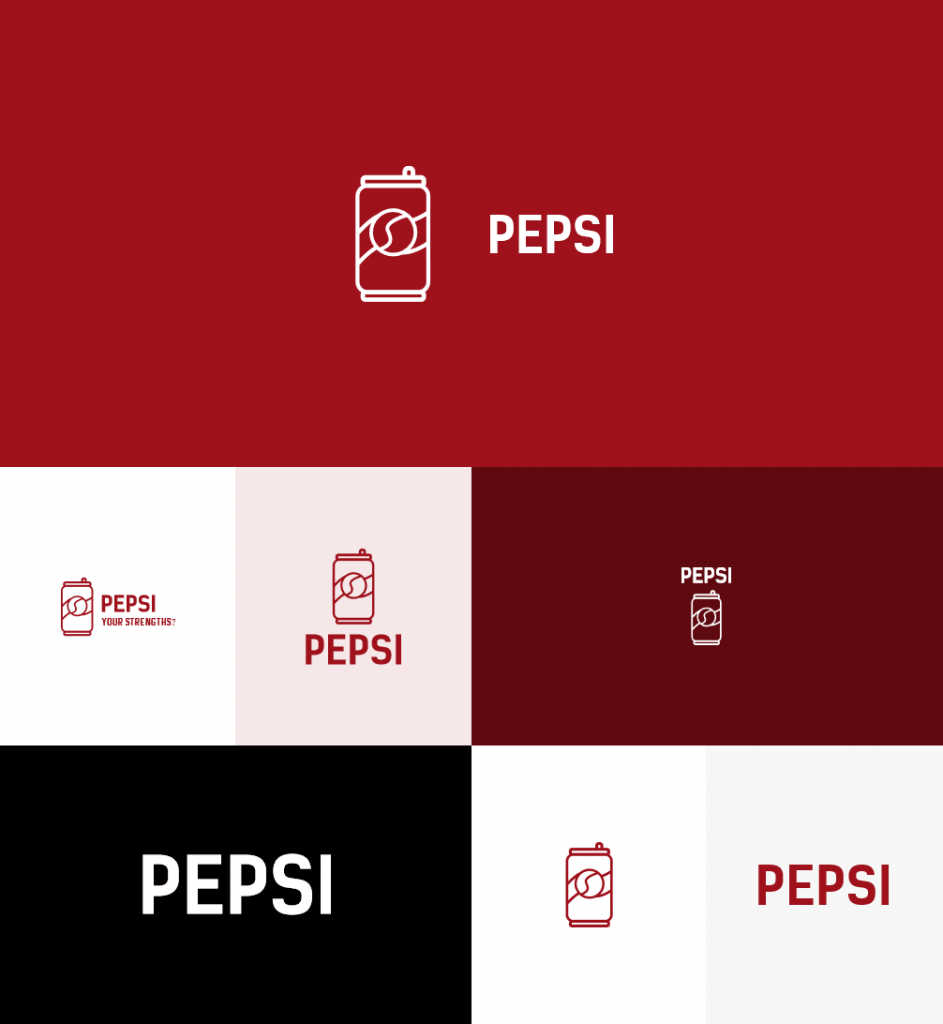 Como seria o logo da Pepsi se fosse feito no Logaster?