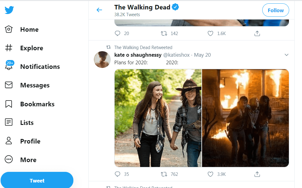 Twitter The Walking Dead