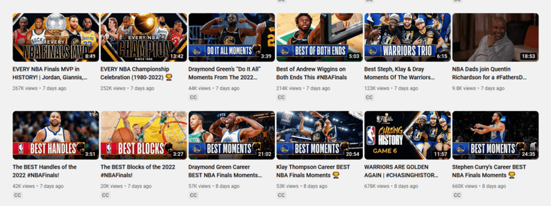NBA Youtube Thumbnails