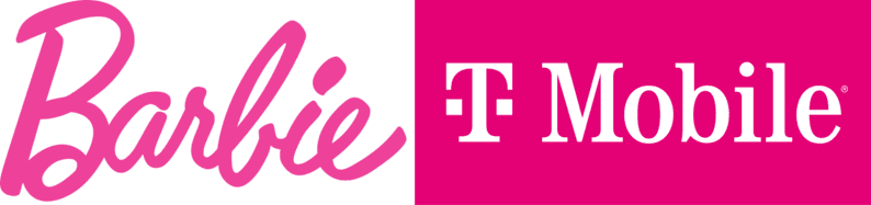 barbie t_mobile pink logos