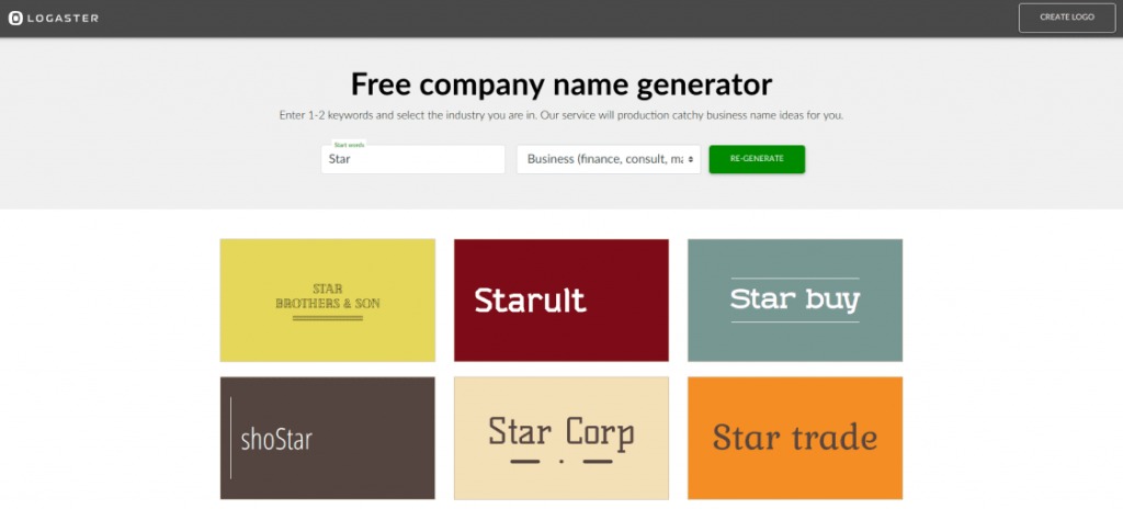 Free company name generator