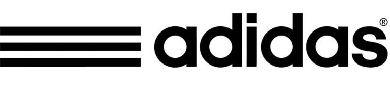 three-striped logo of Adidas
