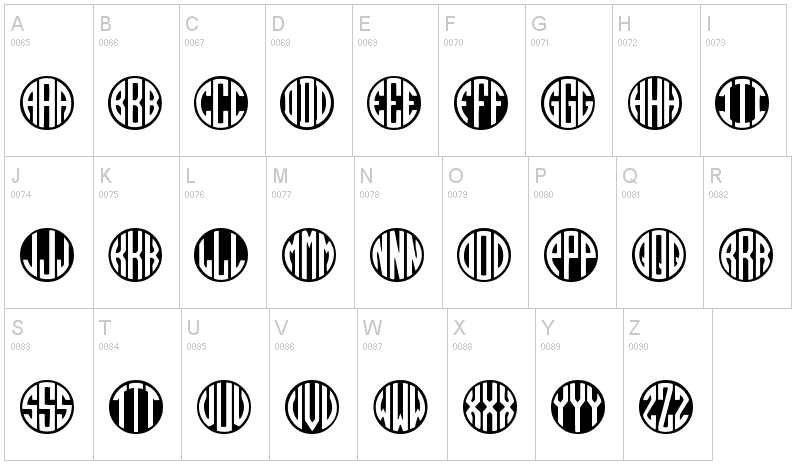 Monogramos-font